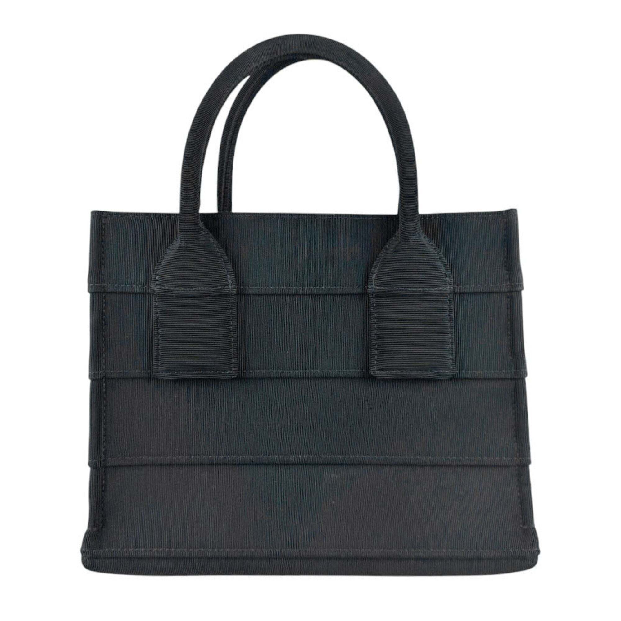 Salvatore Ferragamo Handbag/Tote Bag, Canvas, Black, Women's, Z9630